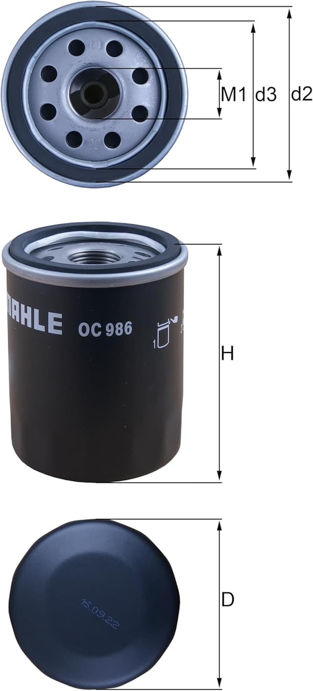 Thumbnail 3 de MAHLE OC 986 Ölfilter