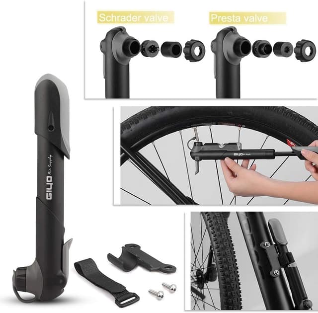 Detalle de Kit di riparazione biciclette Fengzio con pompa, multitool 16 in 1 e strumenti d’emergenza