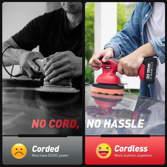 Thumbnail 2 de Avhrit 6 Inch Cordless Buffer 4000mAh