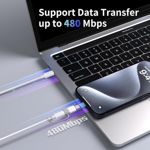 Thumbnail 5 de Thousover Lightning to USB C Adapter 4-Pack