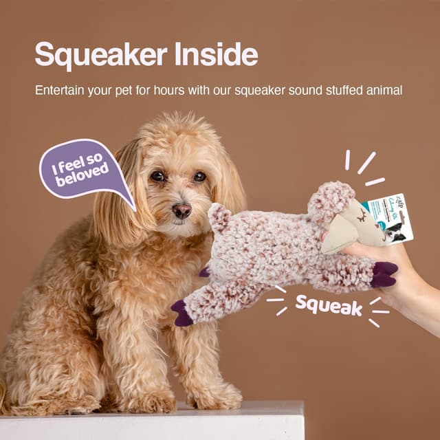 Thumbnail 4 de Puppy plush snuggle toy with squeaker