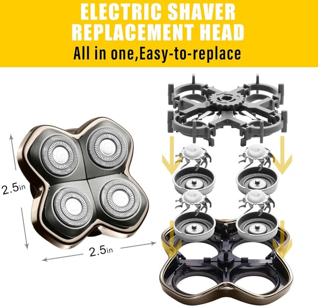 Thumbnail 4 de BESTBOMG Pro 4, testine di ricambio per rasoio