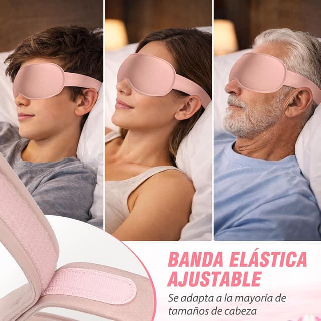 Thumbnail 4 de GRIFEMA GH03-1 Antifaz 3D Rosa para dormir