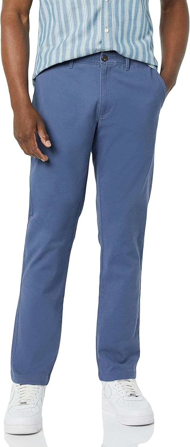 Detalle de Amazon Essentials Men’s Athletic Fit Casual Stretch Chino Work Trousers (Big & Tall available)
