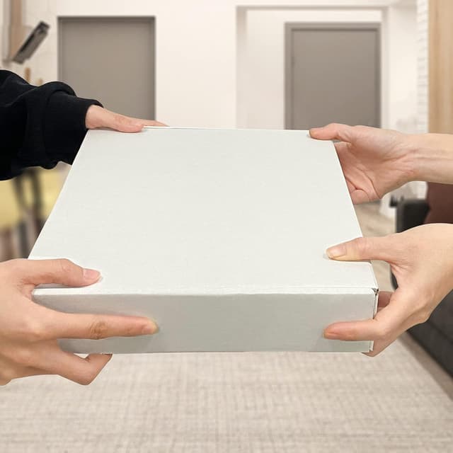 Thumbnail 6 de 25-Pack small shipping boxes (330x254x51 mm) white corrugated cardboard mailer boxes