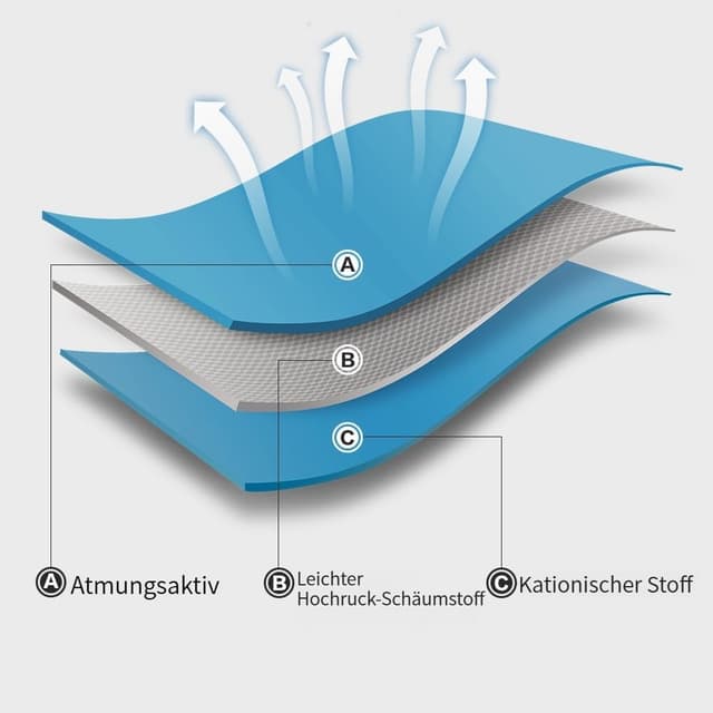 Detalle de Poiinvc ausbruchsicheres Katzengeschirr-Set mit Katzenleine – blau, S