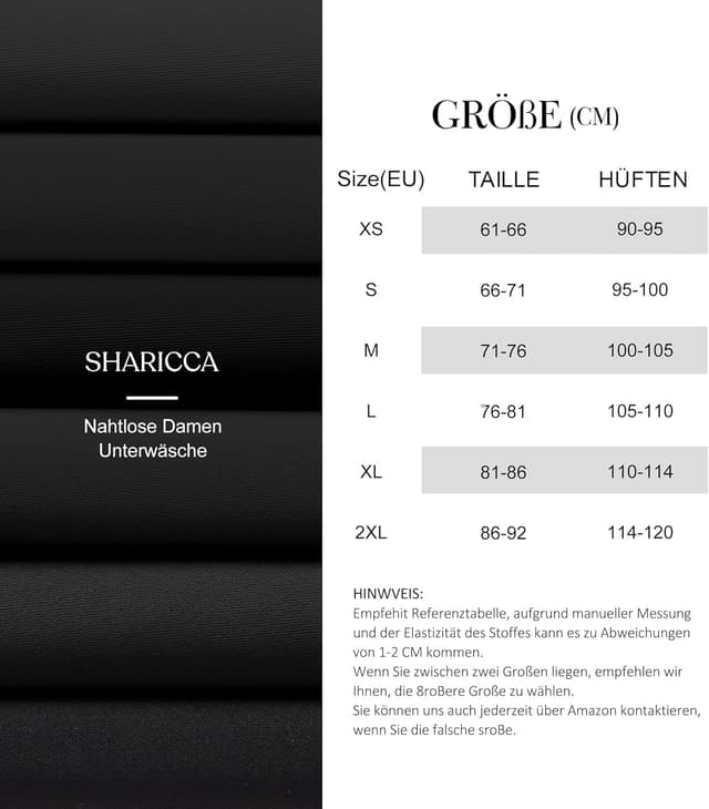 Detalle de SHARICCA Nahtlose String Tanga Damen – unsichtbarer No-Show Thong mit 100% Baumwoll-Schritt