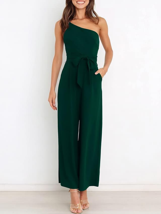 Thumbnail 5 de ANRABESS One-Shoulder Jumpsuit Slim Fit