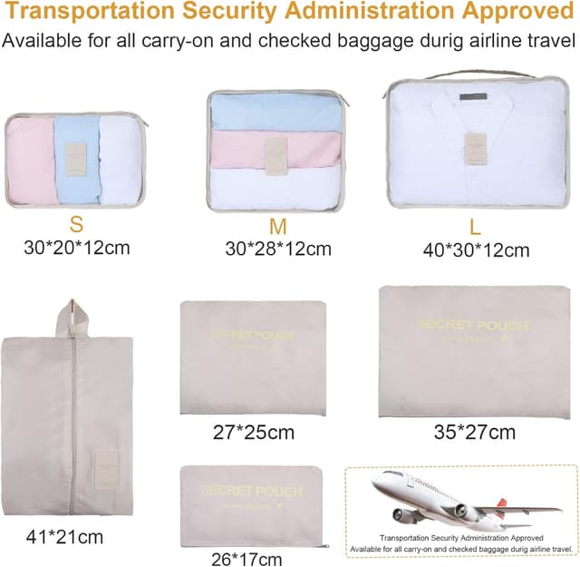 Thumbnail 2 de Romon Organisateur Valise Lot de 7 Organiser