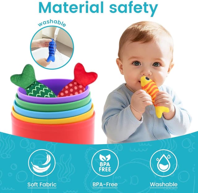 Thumbnail 3 de Multifunctional Fabric Fishing Game 10-in-1 for Toddlers