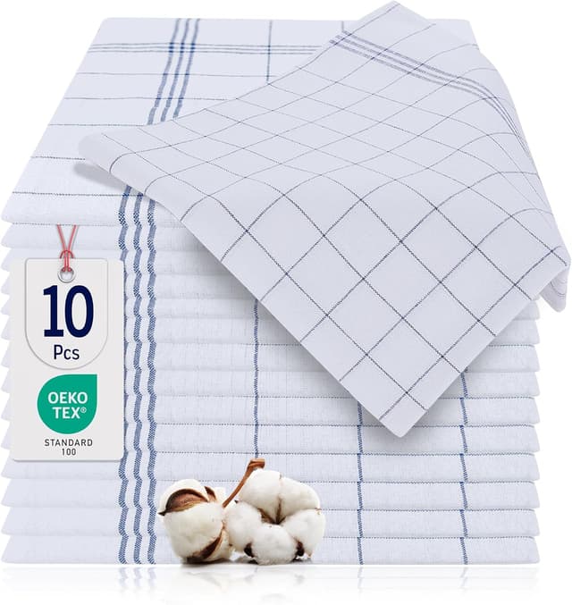 Detalle de BARBONS Geschirrtücher 10er Set 50x70 cm