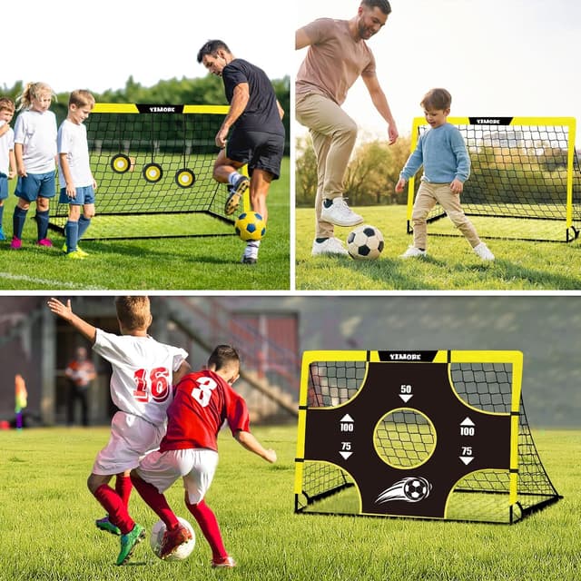 Detalle de Yimore Kids Football Goal Portable (3-in-1) – Foldable mini training goal for indoor and outdoor play