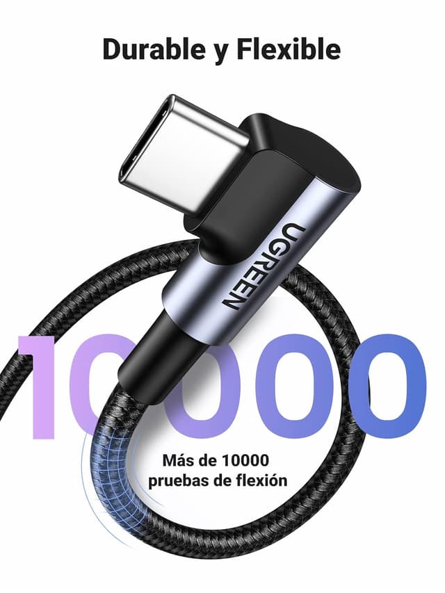 Thumbnail 5 de UGREEN Cable USB A a Tipo C 90° Carga Rápida 3A ⚡ 0,5M