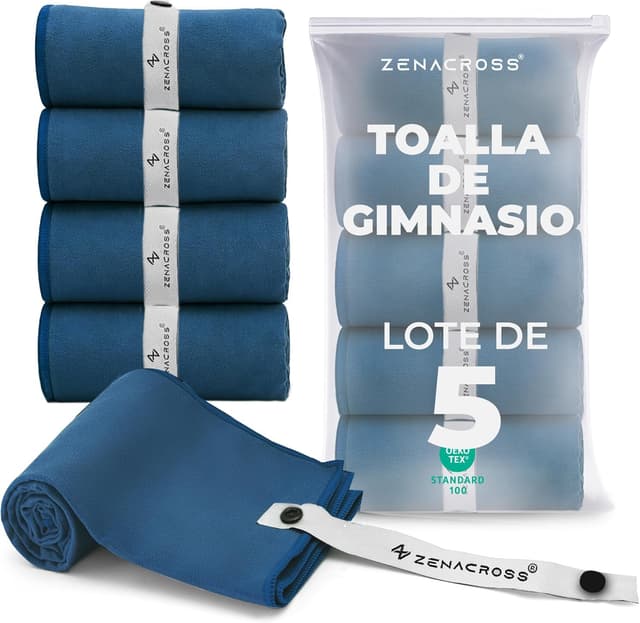 Imagen de ZENACROSS Toalla Microfibra 40 x 77 cm lote 5 en OfertitasTOP