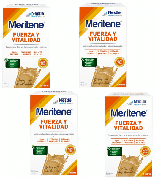 Imagen de Meritene Fuerza y Vitalidad Café Descafeinado 4x15 Sobres en OfertitasTOP