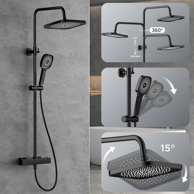 Detalle 1 de FORIOUS FORIOUS Duschsystem Thermostat