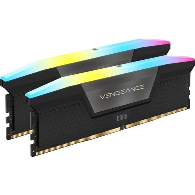Detalle de Corsair Vengeance RGB DDR5 6000MHz 32GB (2x16GB) CL36 con iluminación RGB direccionable