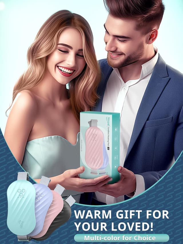 Detalle 2 de Slimpal Slimpal Portable Heat Pads (Electric Wireless Heating Pad) – Rechargeable cordless heating belt with 4 heat levels, Grey S2