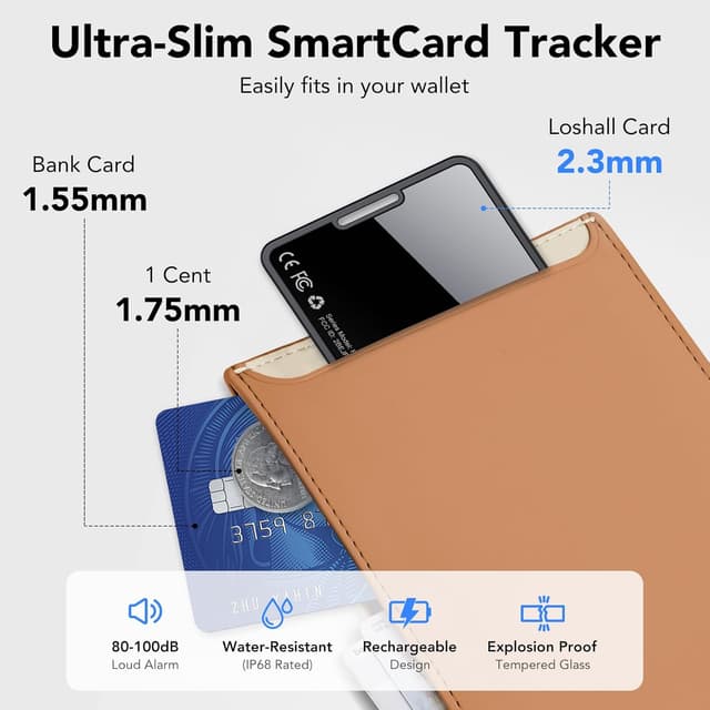 Thumbnail 6 de Air Tag Card Wallet Tracker Ultradelgado 2.3mm