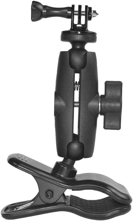 Detalle de HLEESH Jaws Clamp Mount for GoPro Hero Cameras with 360° Ballhead and 1/4” Thread (desk webcam stand)