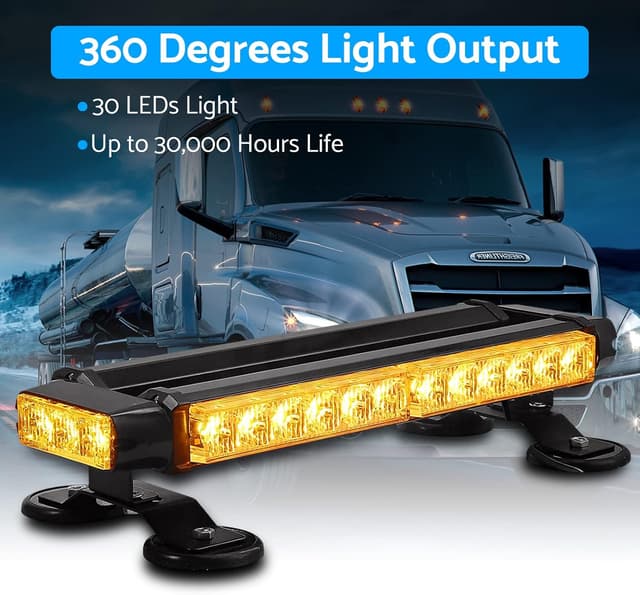 Detalle de eSynic flashing beacon light bar 14.4in