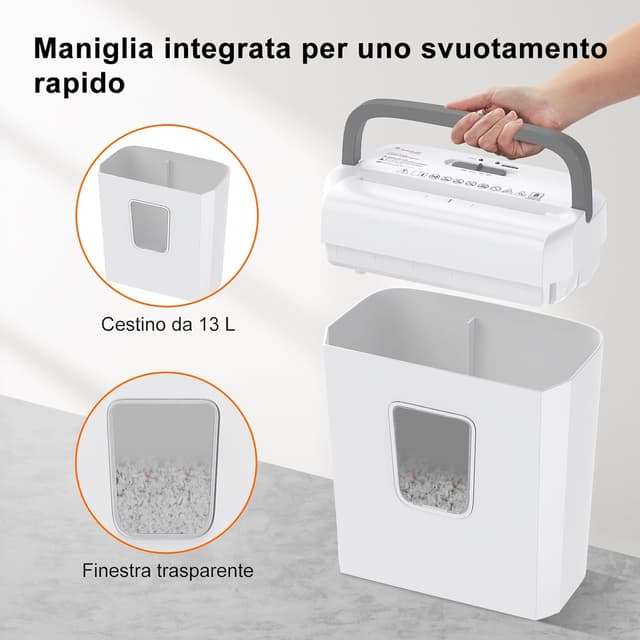 Detalle de Bonsaii C277-C, tritacarte con sicurezza P-4