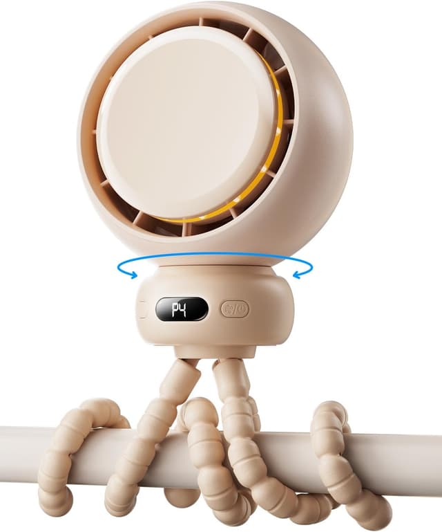 Detalle de Bearwind Portable Pram Fan 60° Oscillating