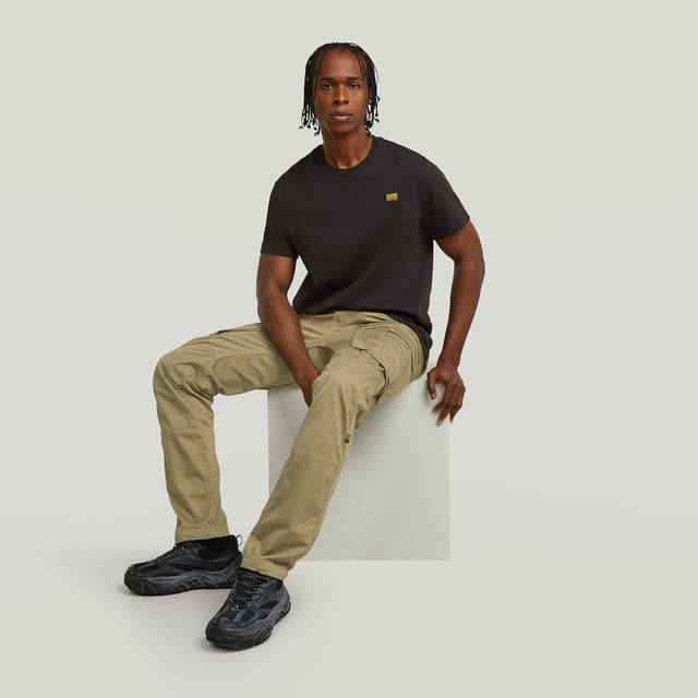 Detalle de G-STAR Herren Rovic Zip 3D Regular Tapered Pants – Zip-Bruch, Cargo-Details und verstellbarer Saum