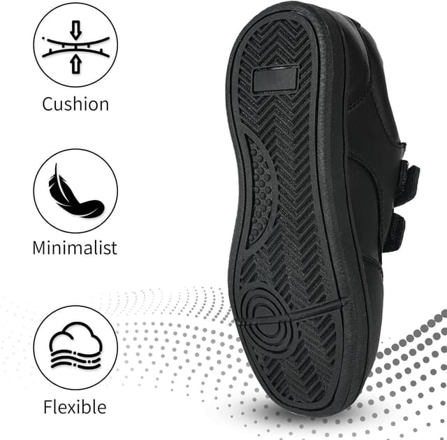 Detalle de Mioceko Kids School Shoes Comfortable Trainers with Hook and Loop Fit