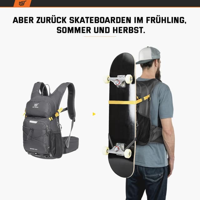 Thumbnail 6 de SKYSPER ISPEED 20 Wanderrucksack / Fahrradrucksack mit Trinksystem-Vorbereitung – 20 l