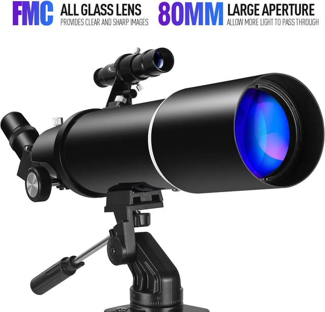 Detalle de Teleskop 80 mm Blende 600 mm Refraktor