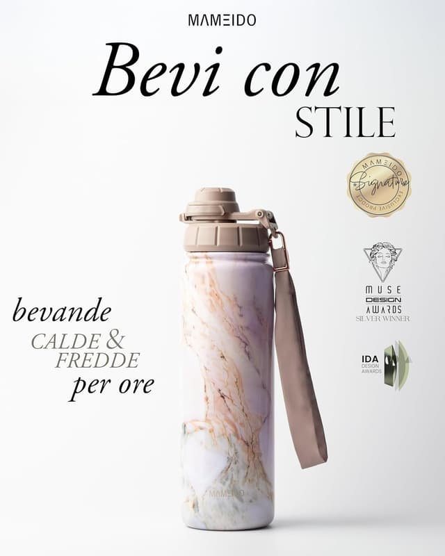 Detalle 2 de MAMEIDO borraccia termica 700 ml con cannuccia