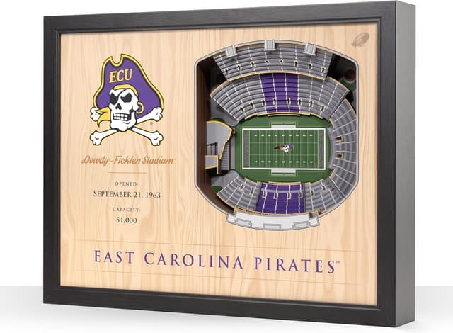 Thumbnail 6 de YouTheFan NCAA 25-Layer StadiumView Wall Art (25.5 in x 19.5 in)