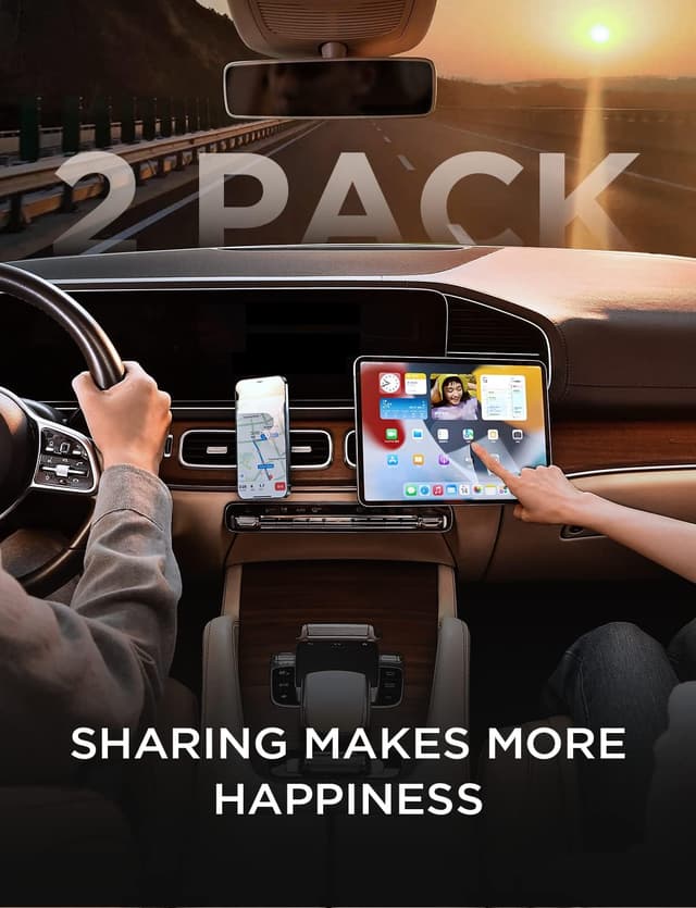 Detalle 2 de LISEN 2 Pack Magnetic Phone Holder for Car