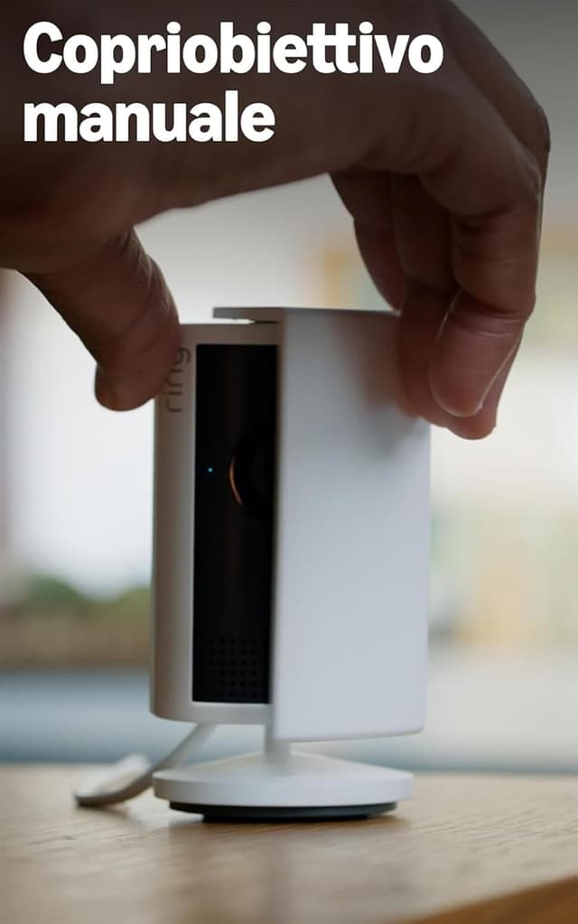 Detalle de Ring Videocamera interna Plus (ultimo modello) con Videocamera esterna Plus: Retinal 2K e zoom 4x