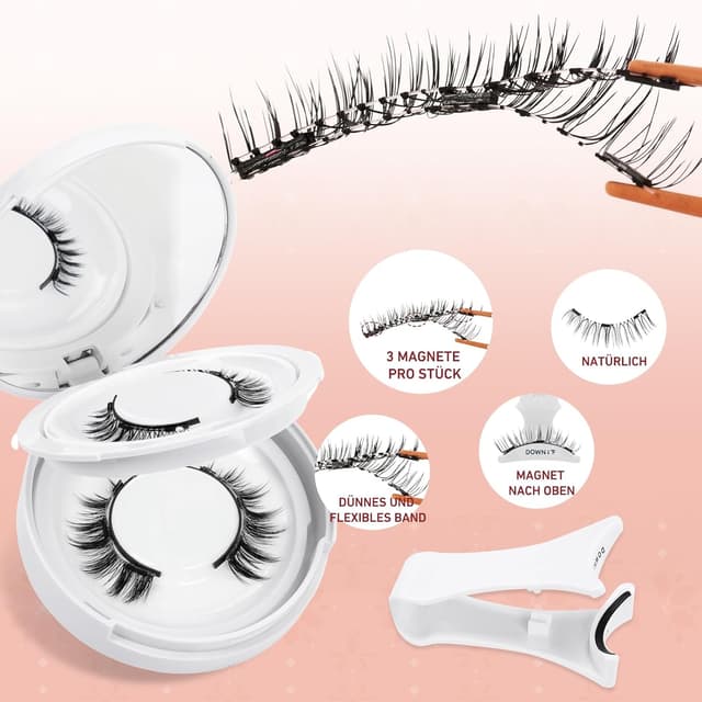 Thumbnail 6 de Higu clace magnetische Wimpern (mit Applikator) ohne Eyeliner & ohne Kleber – Magnet Wimpern-Set (KIT-HI)