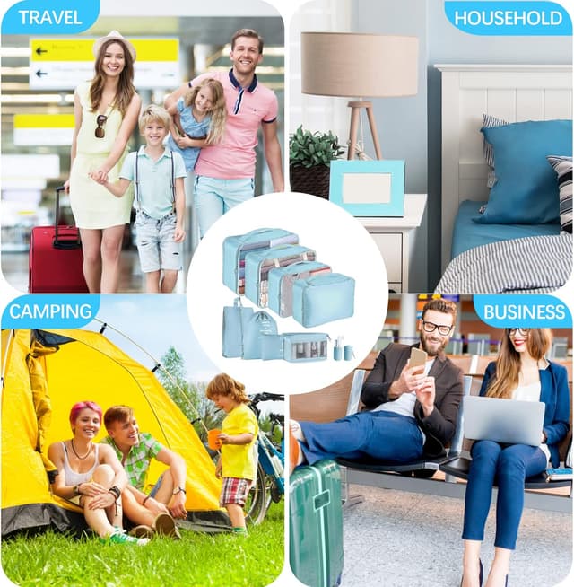 Detalle de Jsdoin Packing Cubes 9 PCS Travel set