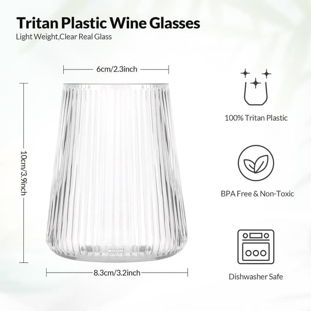 Thumbnail 1 de hotder Tritan-Kunststoff weingläser 354 ml 🍷