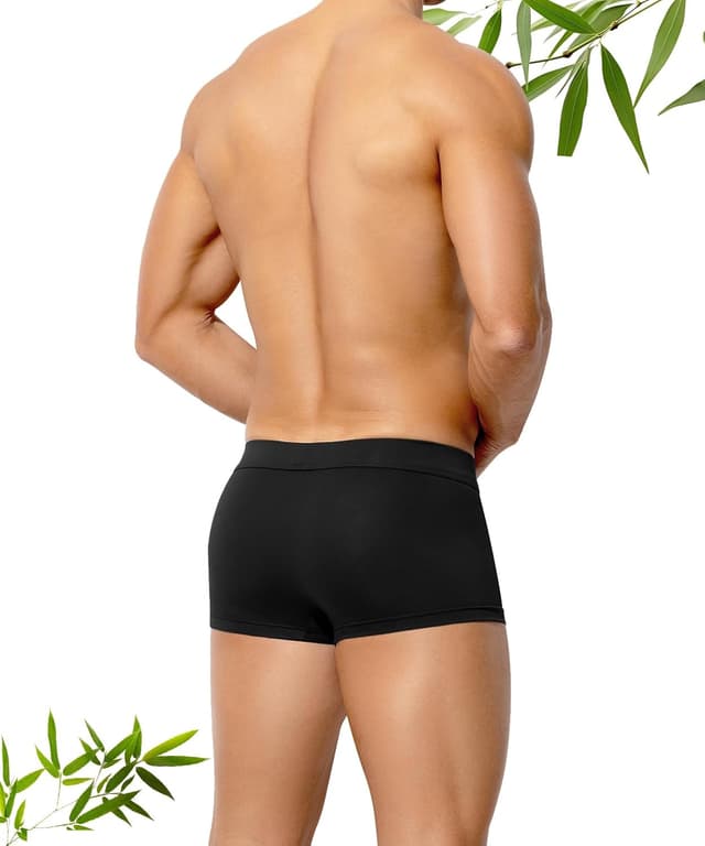 Detalle 2 de Arjen Kroos Bambus-Boxershorts für Herren (3er-Pack) – weiche, atmungsaktive Unterwäsche