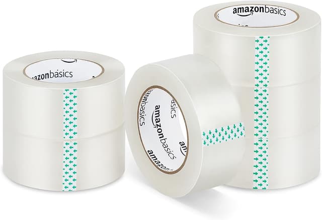 Detalle de Amazon Basics Moving and Storage Packaging Tape 6-pack, 4.7 cm x 99.6 m