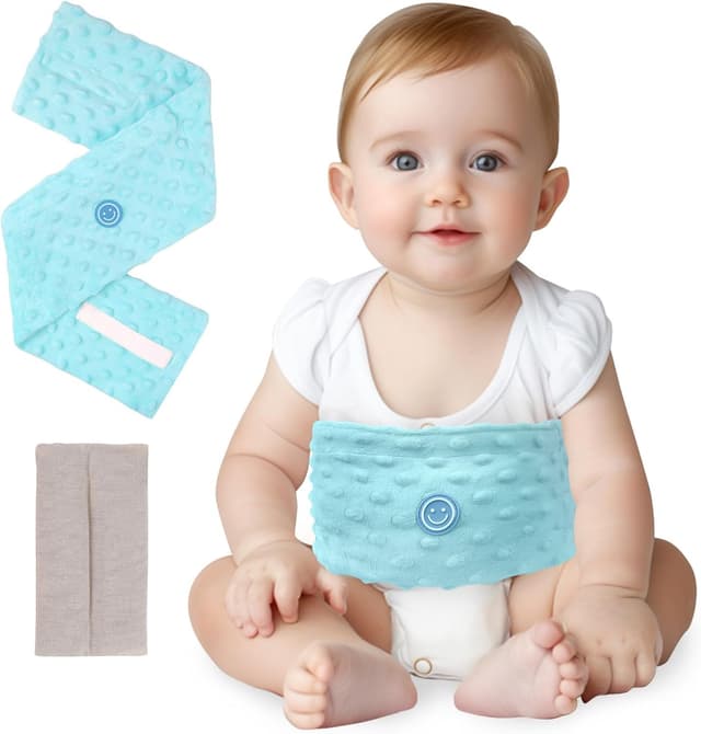 Detalle de Comfheat Koliken- & Gas-Relief Heiz-Tummy-Wrap für Babys (0–3 Jahre), blau