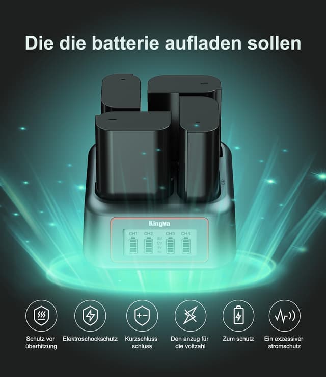 Thumbnail 6 de King Ma NP-FZ100 Ladegerät mit 4 Kanälen