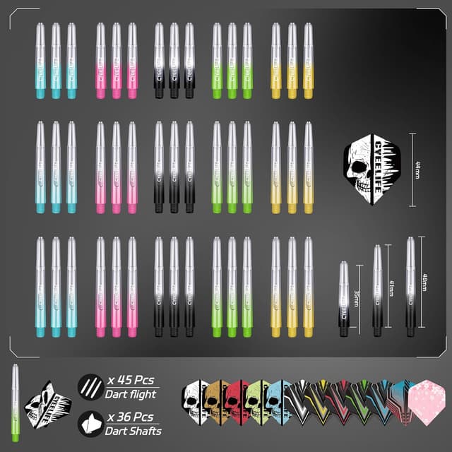 Thumbnail 2 de CyeeLife Dart Zubehör 180 Teile