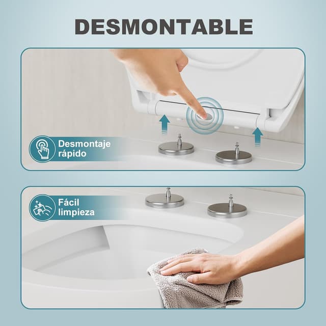 Thumbnail 4 de MEEJEE Tapa WC Universal Oval Blanca