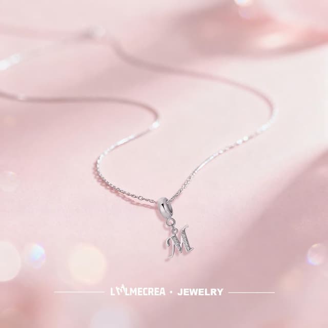 Detalle 2 de Charm Anfangsbuchstabe M 925 Silber