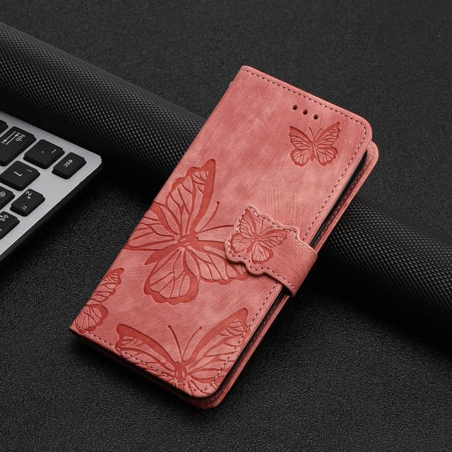 Detalle de CXTcase Handyhülle für Xiaomi 17 – PU Leder Flip Case mit Kartenfächern & Standfunktion, Rosa