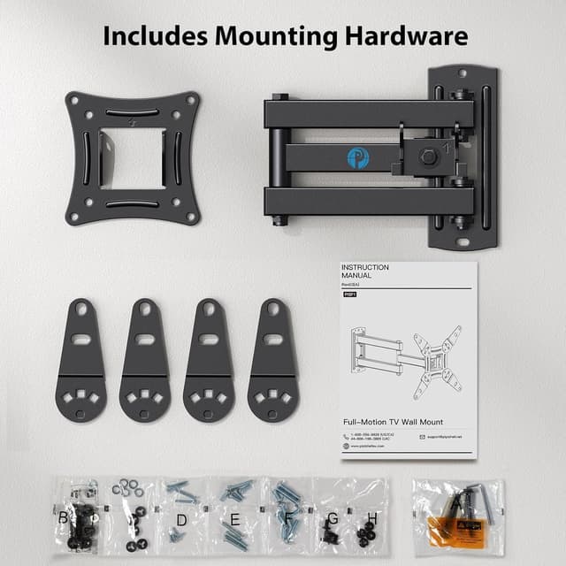 Thumbnail 6 de Pipishell Full Motion TV Wall Mount 44 lbs