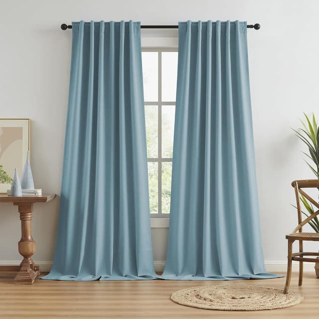 Imagen de KEQIAOSUOCAI 108-inch blackout curtains 2 panels 🪟 en OfertitasTOP