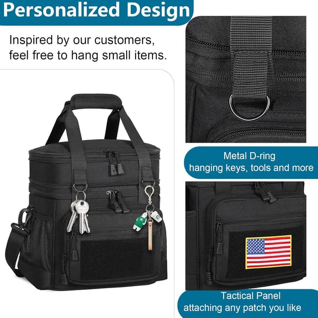 Detalle 2 de GLENKEY Double Deck Insulated Lunch Box