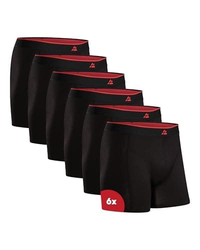 Detalle de DANISH ENDURANCE calzoncillos hombre tipo boxer de bambú (6 pack) negro XXL